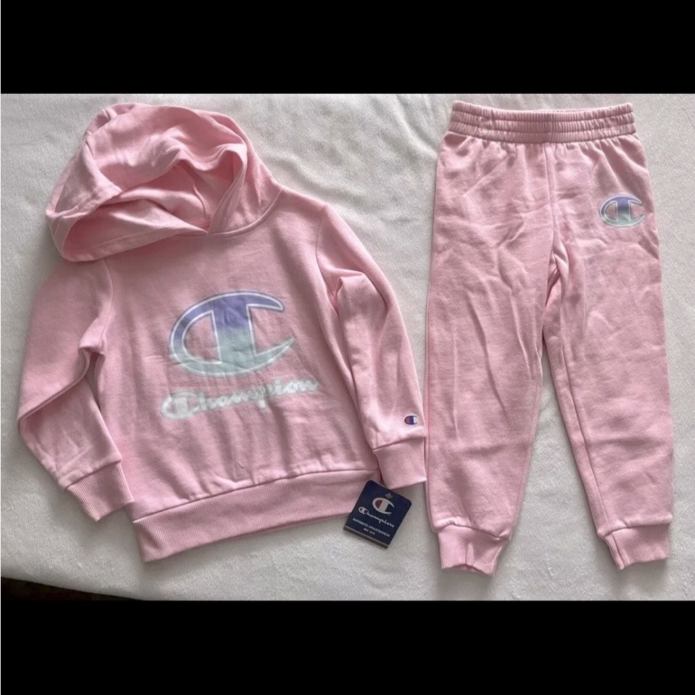CHAMPION Athleticwear Little Girl's Fleece Hoodie & Joggers Outfit, 2-Piece Set